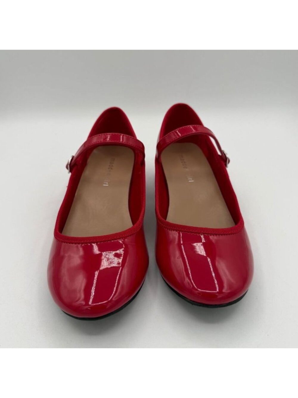 Madden Girl Tutuu block-heel Mary Jane flats red patent finish size 7.5M - Picture 2 of 9